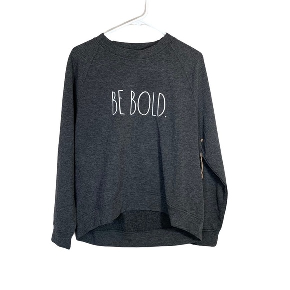 Rae Dunn Be Bold Lounge Cozy Graphic Crewneck Sweatshirt Size Medium - Picture 5 of 14